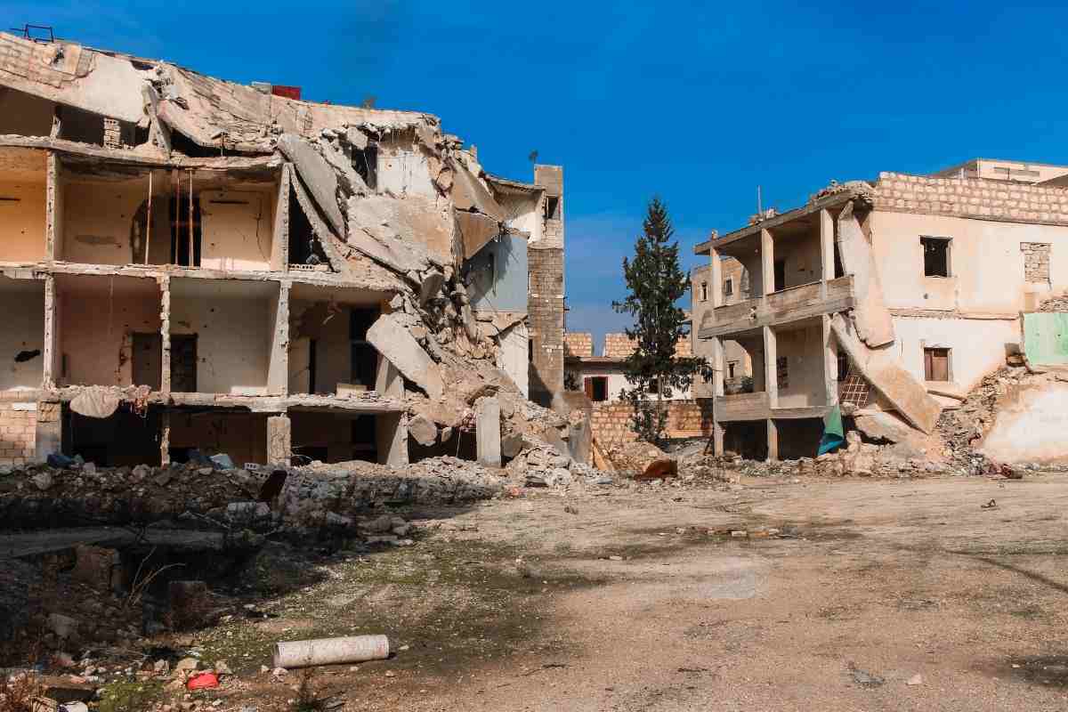 Edifici distrutti dai missili
